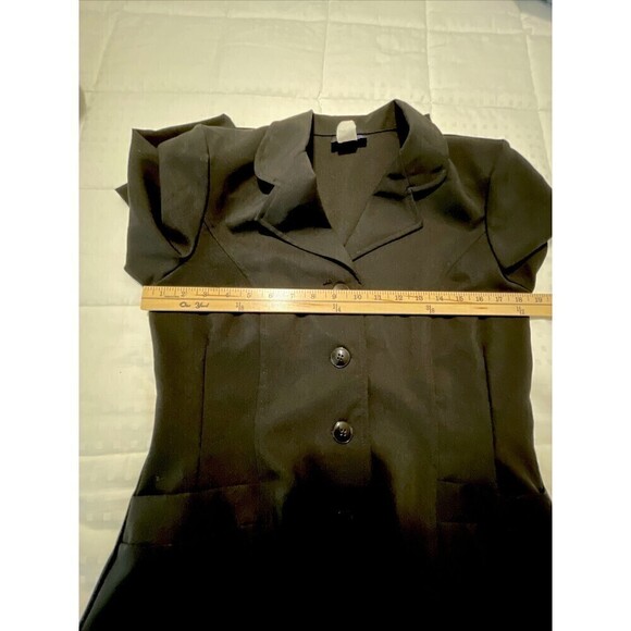Women's STAR CITY CLOTHING CO Size M Black Blazer Jacket Shoulder Pads VTG 90's - Picture 6 of 7